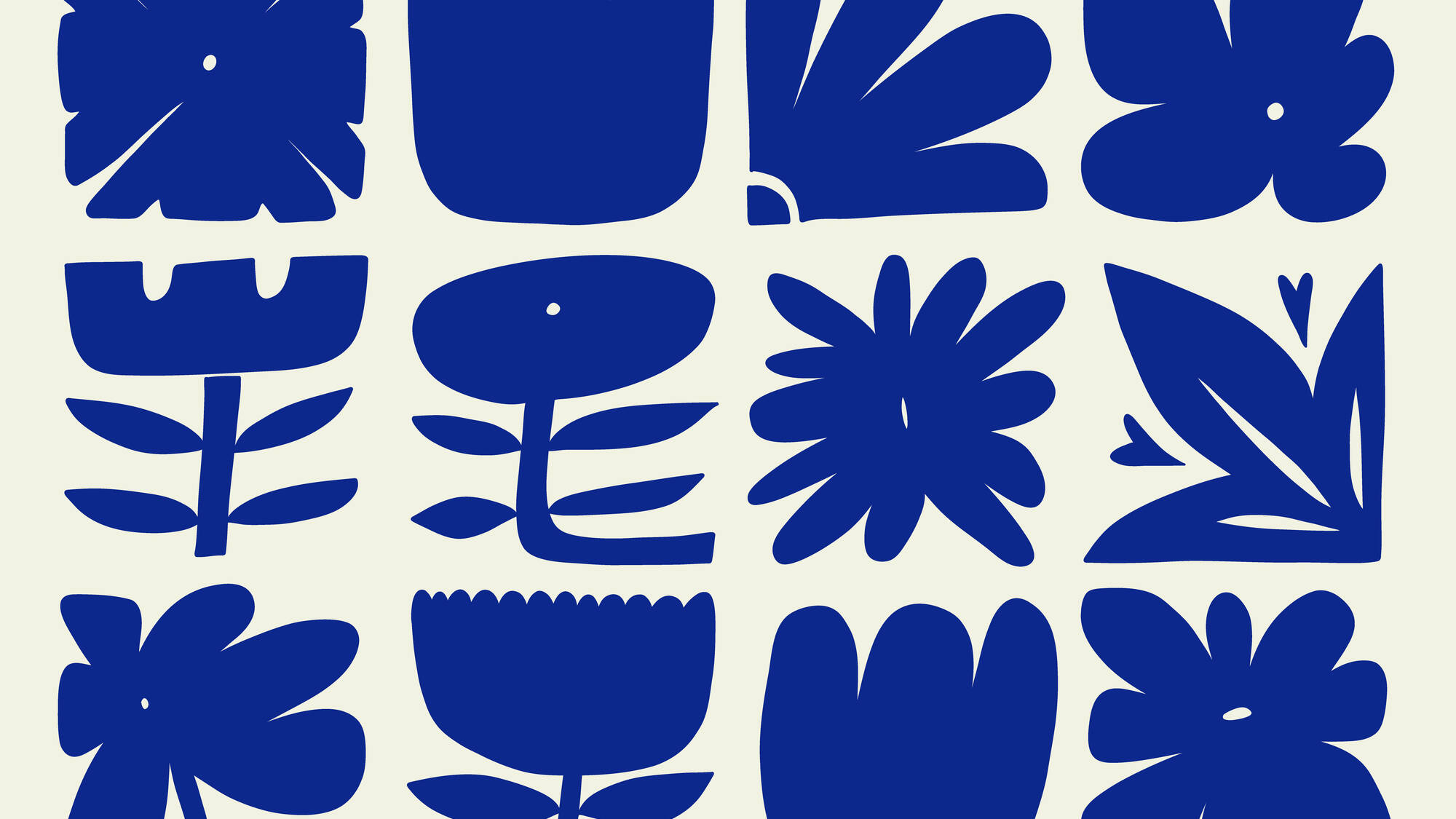 Abstract Flower Shapes Set Bold Minimal Floral Scandinavian Style Illustration 2 iStock 2271990481 uai
